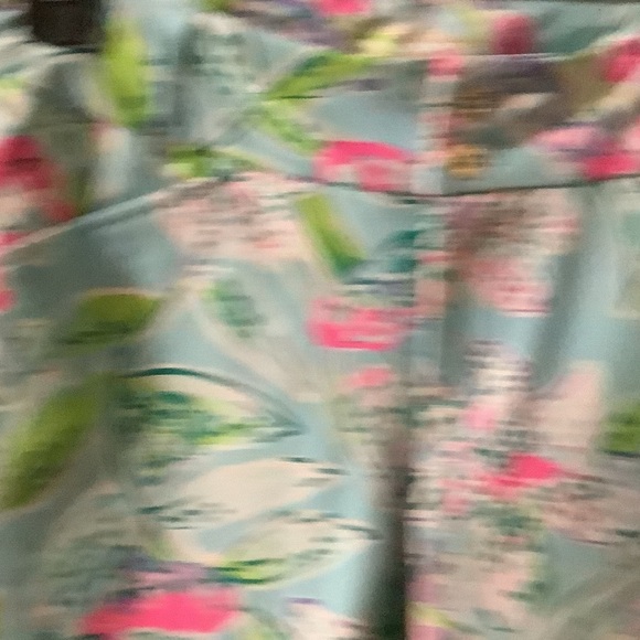 Lilly Pulitzer Floral Bermuda‎ Shorts - Blue and Pink, LUXLETIC - Picture 4 of 9